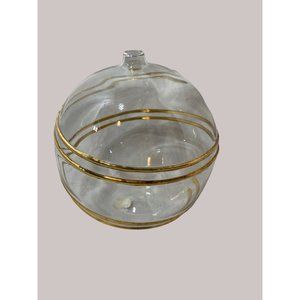 Art Glass Bubble by Lefton Gold Swirls Stunning!!